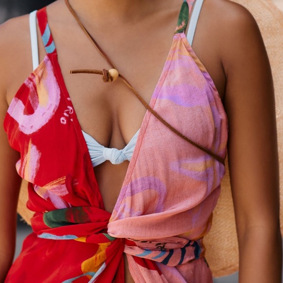 FARM RIO Mixed Fruits Cover-Up Midi Dress - Picture 3 of 12